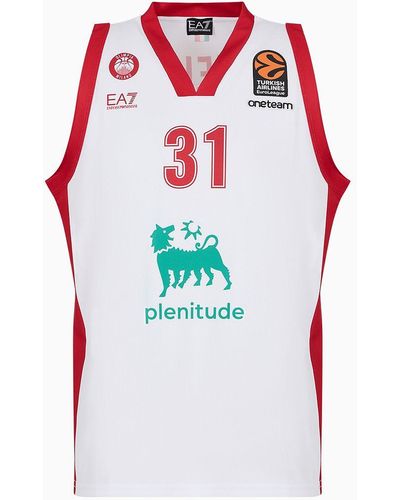 EA7 Olimpia Milano Canotta Replica Eurolega 23/24 - Rosso