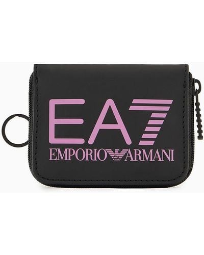 EA7 Wallet With Oversized Logo - White