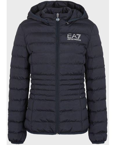 Blue EA7 Jackets for Women | Lyst