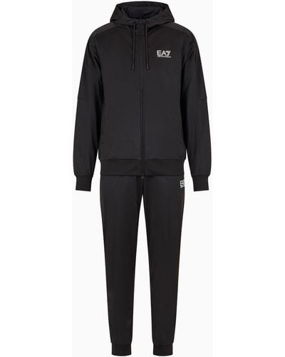EA7 Technical-fabric Visibility Tracksuit - Black