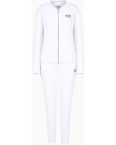 EA7 Tennis Pro Tracksuit In Ventus7 Technical Fabric - White