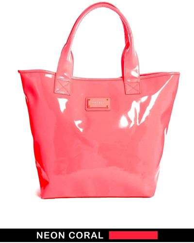 Seafolly Beach Tote Bag in Coral - Pink