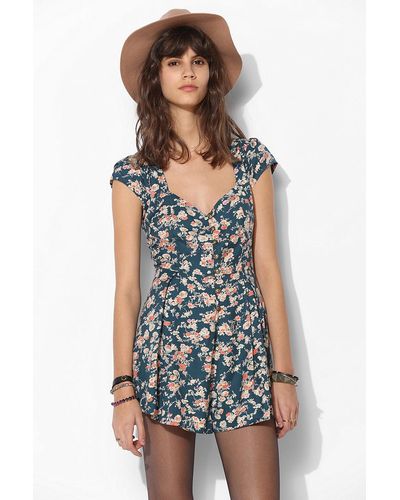 Urban Outfitters Kimchi Blue Ashley Laceup Back Romper