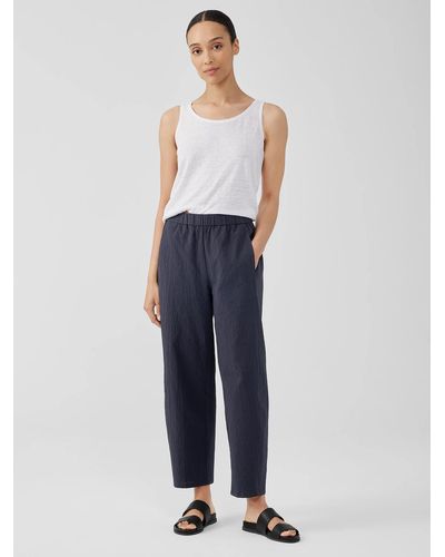 Eileen Fisher Traceable Cotton Jersey Lantern Pant - White