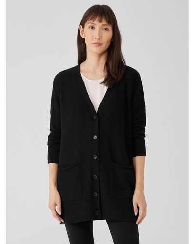 Eileen fisher clearance merino boyfriend cardigan