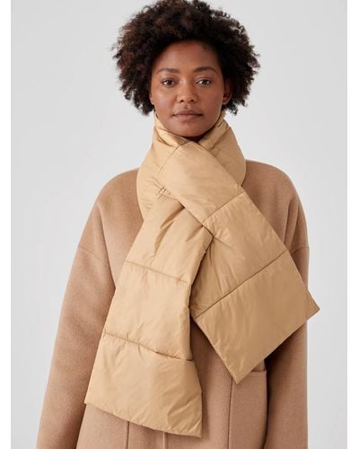 Eileen Fisher Eggshell Recycled Nylon Scarf - Natural