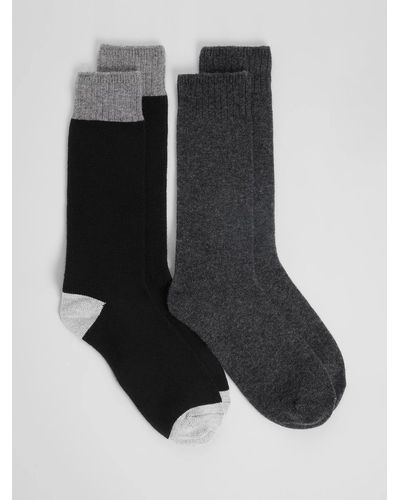 Eileen Fisher Cozy Recycled Nylon Cashmere Men's 2-pack - Black
