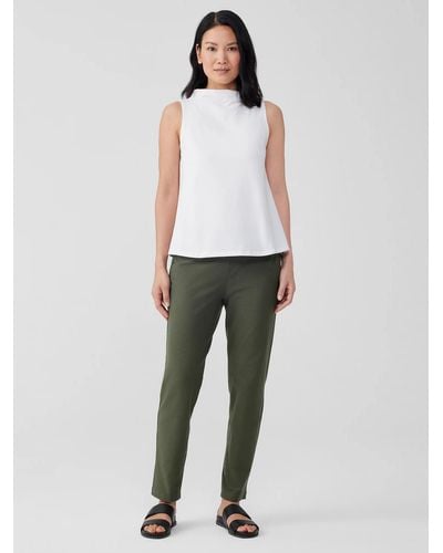Eileen Fisher Washable Stretch Crepe Pant - Brown