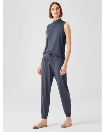 Eileen Fisher Fine Jersey Jogger Pant - Blue