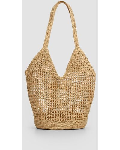 Eileen Fisher Mar Y Sol For Raffia Bucket Bag - Natural