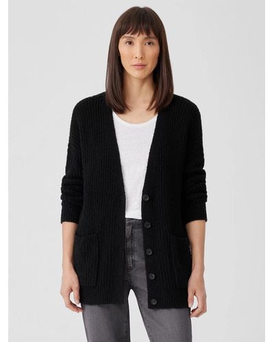 Eileen Fisher Cotton Fluff Cardigan - Natural