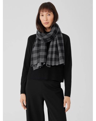 Black Eileen Fisher Scarves and mufflers for Women | Lyst