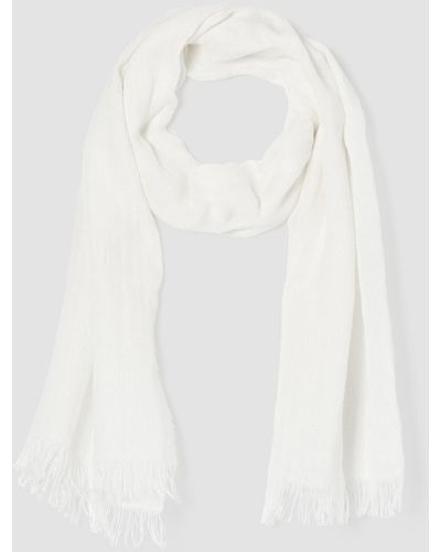 Eileen Fisher Airy Linen Scarf - White