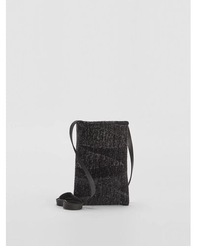 Eileen Fisher Waste No More Felted Phone Pouch - Black