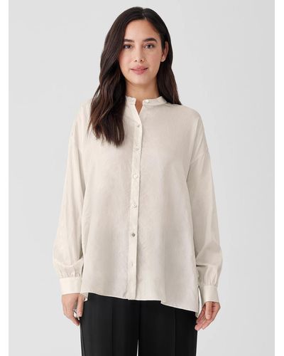 Eileen Fisher Mandarin Collar Shirts for Women - Up to 58% off | Lyst