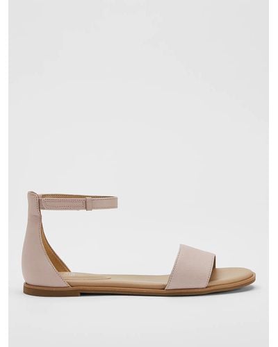 Eileen Fisher Razz Tumbled Leather Ankle-strap Sandal - Multicolor