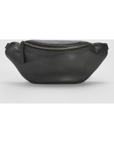 Eileen Fisher Textured Italian Leather Belt Bag - Gray