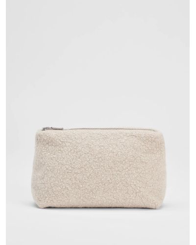 Eileen Fisher Boucle Wool Knit Pouch - Natural