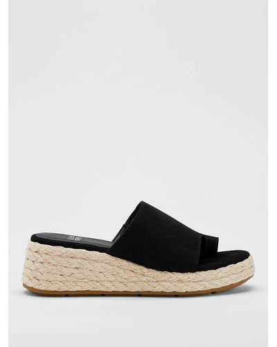 Eileen Fisher Tarry Espadrille Wedge Slide - Black