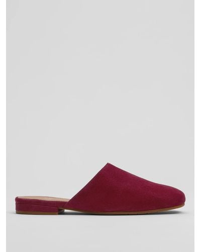 Eileen Fisher Scan Suede Mule - Red