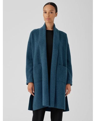 Eileen fisher hooded shawl collar coat Clearance