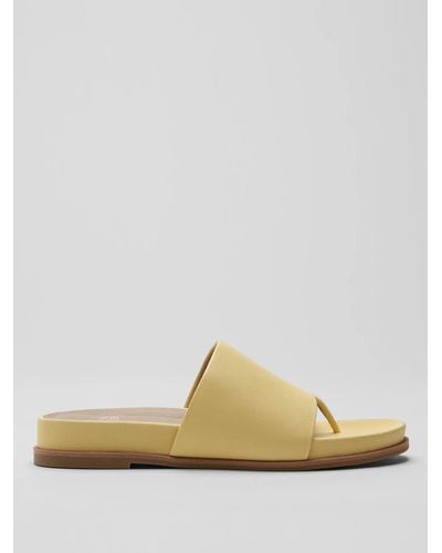 Eileen Fisher Duet Tumbled Leather Sandal - Metallic