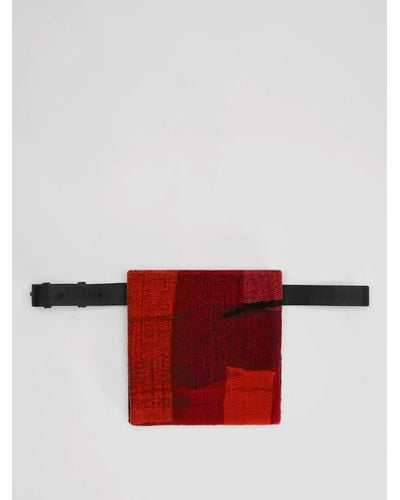 Eileen Fisher Waste No More Belt Bag - Red