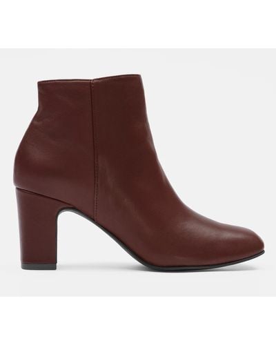 Eileen Fisher Tokyo Nappa Leather Bootie - Brown