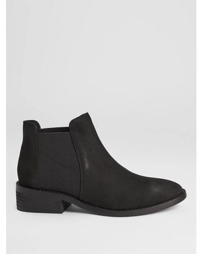 Eileen Fisher Roy Tumbled Nubuck Leather Bootie - Black
