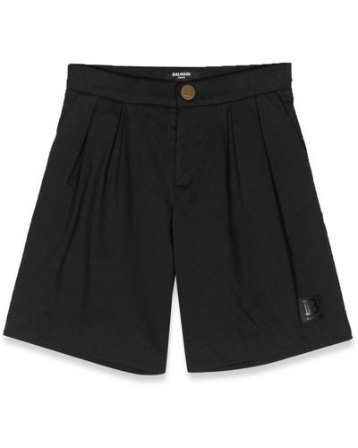 Balmain Pinces Bermuda Shorts - Black