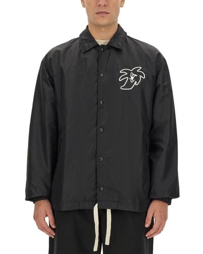 Palm Angels Hunter Shirt Jacket - Black