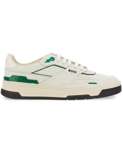 BOSS Basketball Style Trainers - White