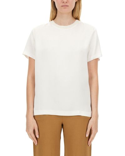 Fabiana Filippi Satin T-Shirt - White
