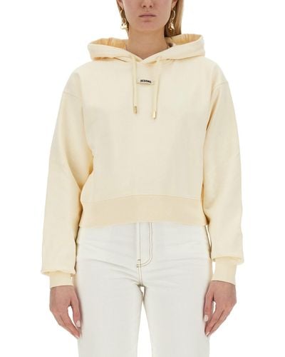 Jacquemus Sweatshirt With Logo - White
