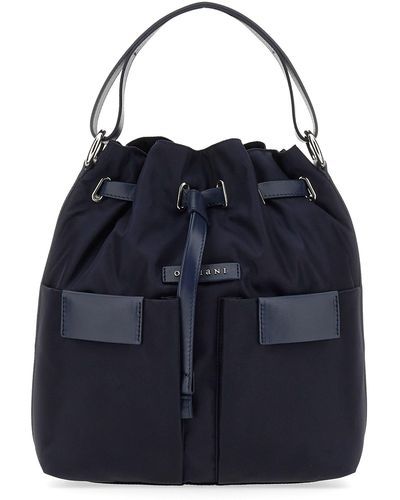 Orciani Tessa Liberty Bucket Bag - Blue