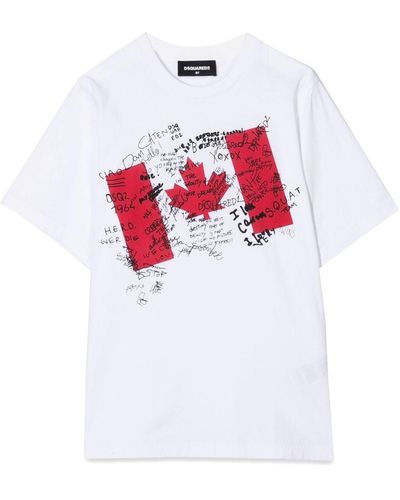 DSquared² Flag T-Shirt - White