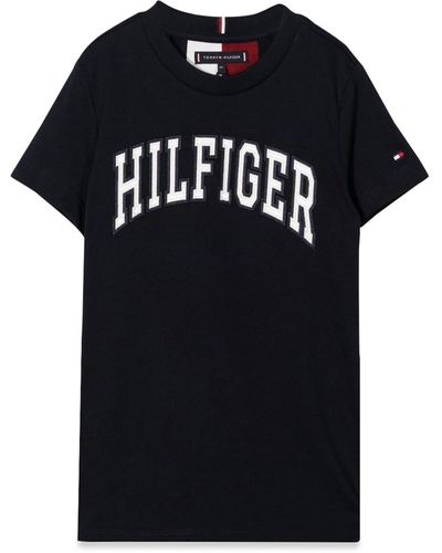 Tommy Hilfiger M/C Varsity T-Shirt - Black