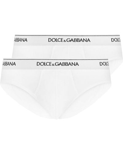 Dolce & Gabbana Two-Pack Of Logo Briefs - White