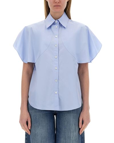 Stella McCartney Shirt With Short Sleeves - Blue