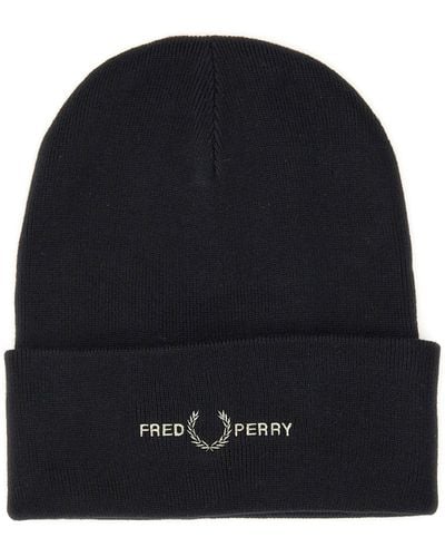 Fred Perry Beanie Hat - Blue