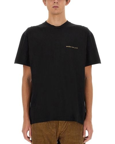 AWAKE NY T-Shirt With Logo - Black