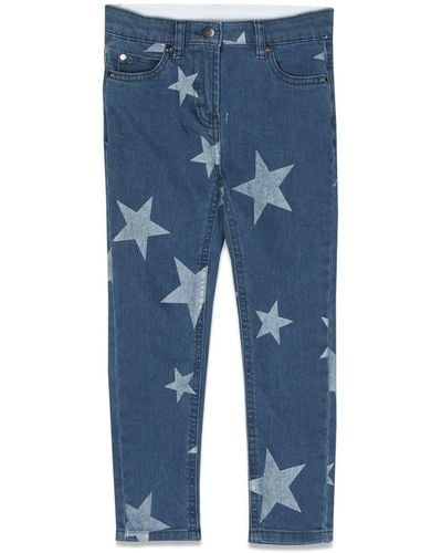 Stella McCartney Jeans With Stars - Blue