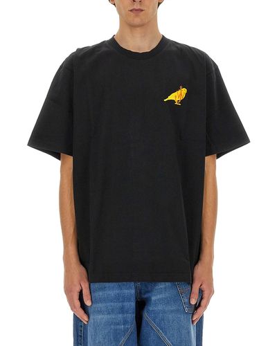 JW Anderson T-Shirt "Canary" - Black