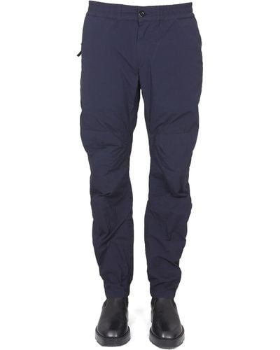 C.P. Company Pants With Elastic Waistband - Blue