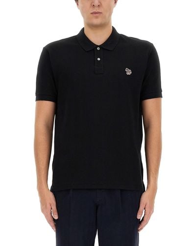 PS by Paul Smith Polo With Logo Patch - Black