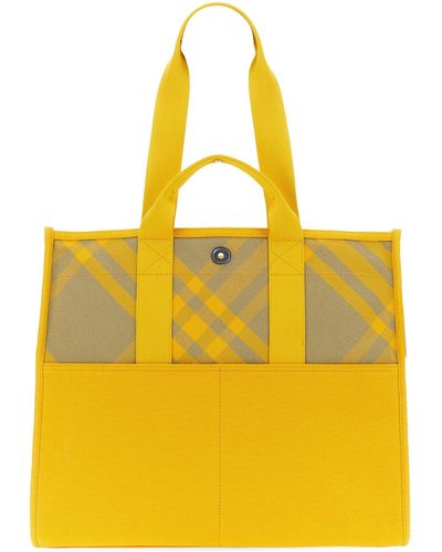 Burberry Shopper Bag - Yellow