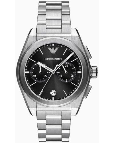 Emporio Armani Chronograph Stainless Steel Watch - White