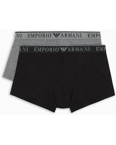 Emporio Armani Pack 2 Parigamba Logo Endurance - Nero