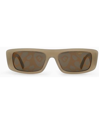 Emporio Armani Rectangle Sunglasses - Brown