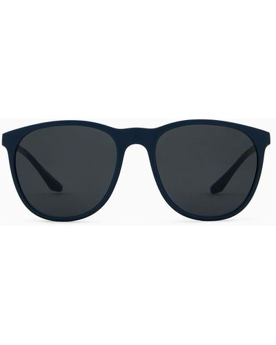 Emporio Armani Panto Sunglasses - Black